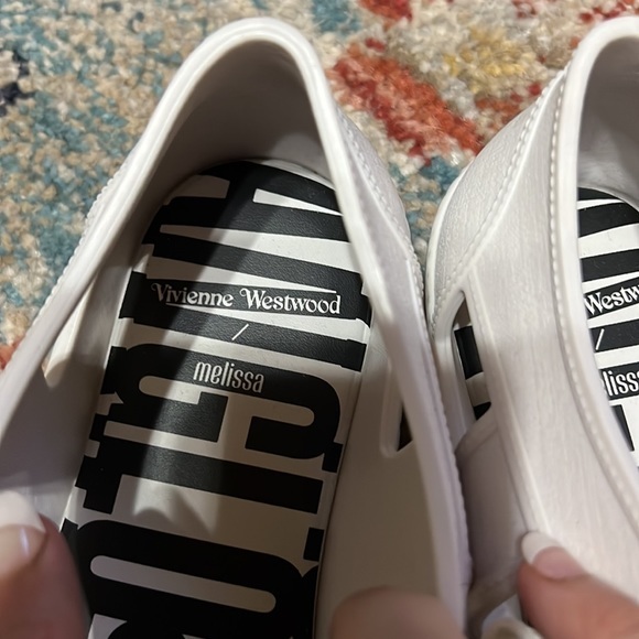 Vivienne Westwood Anglomania Brighton Cut Out Trainers Size 6 (White) - Picture 6 of 9